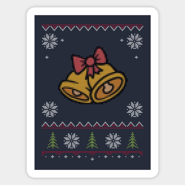 Jingle Bells Christmas Ugly Sweater Sticker by vladocar